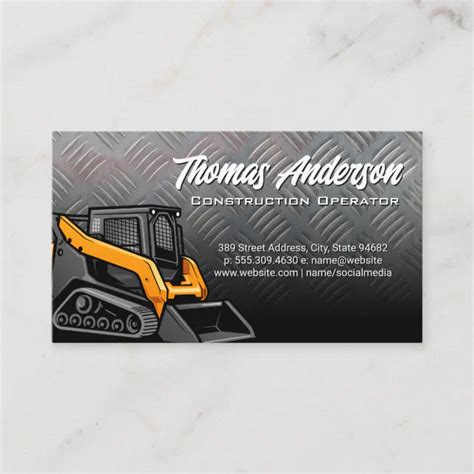 zazzle business cards skid steer